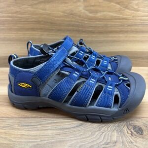 Keen Newport H2 Blue Sandals Big Kids Boys 5 Navy Blue Waterproof Trail